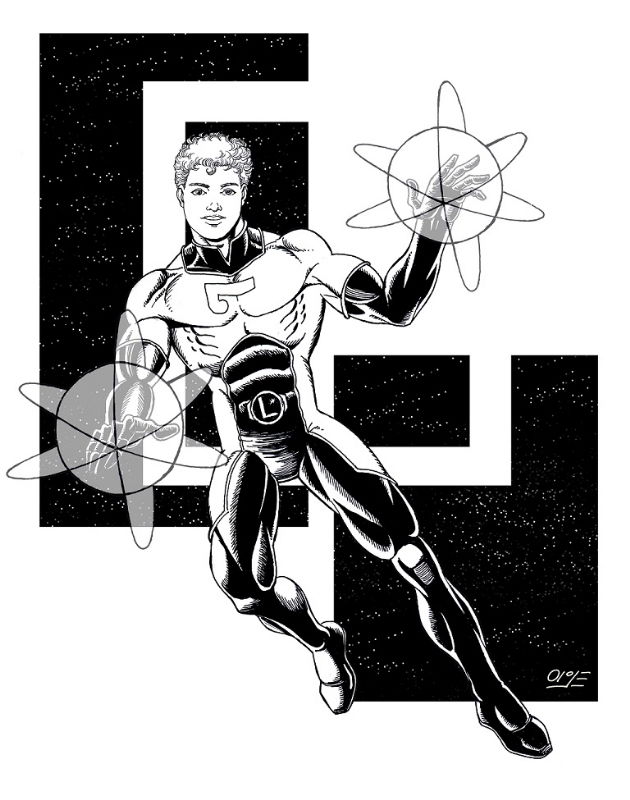 ELEMENT LAD, in ALEX GARCIA's THE LEGION OF SUPER HEROES Comic Art